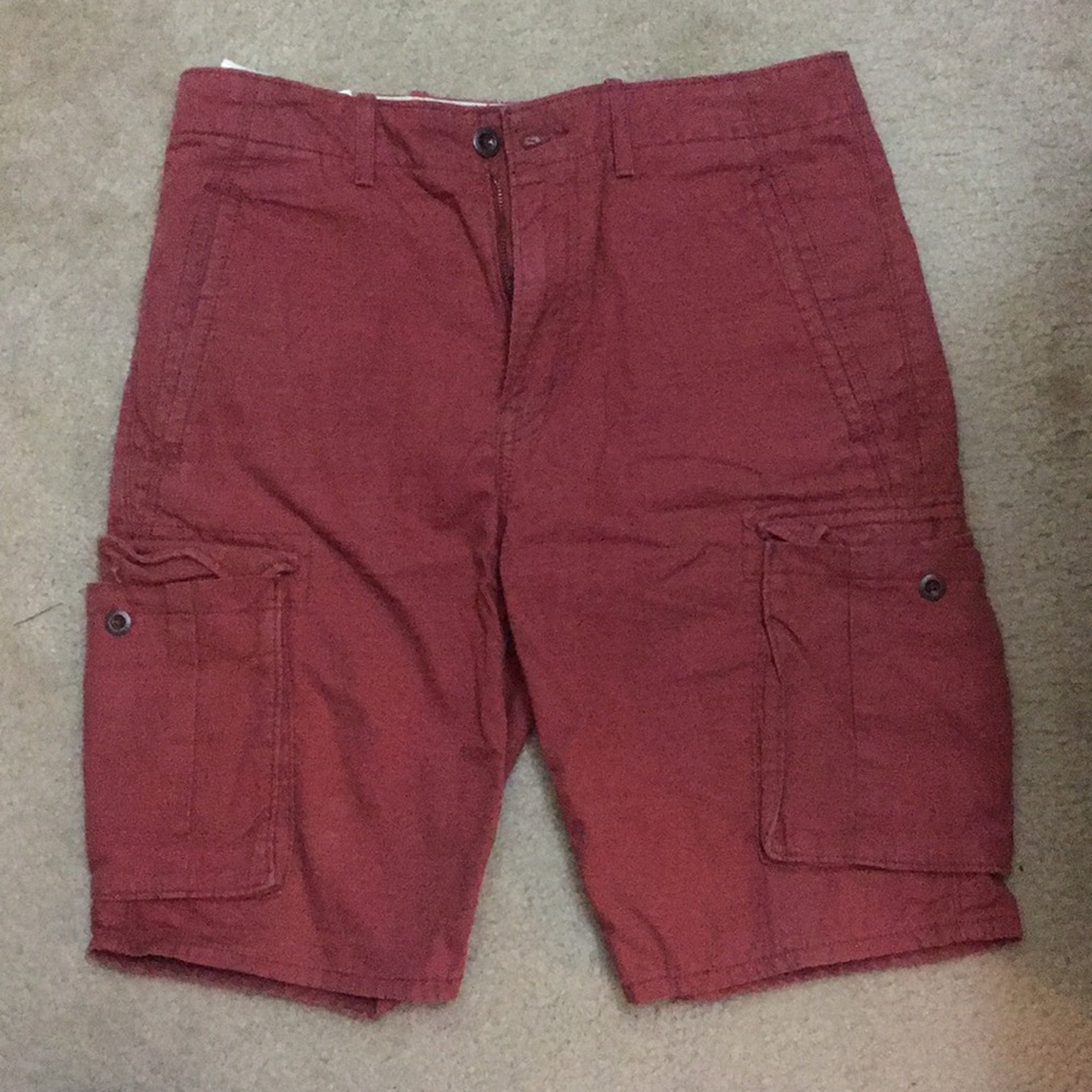 Dark Red Levi Strauss & Co Cargo Shorts
